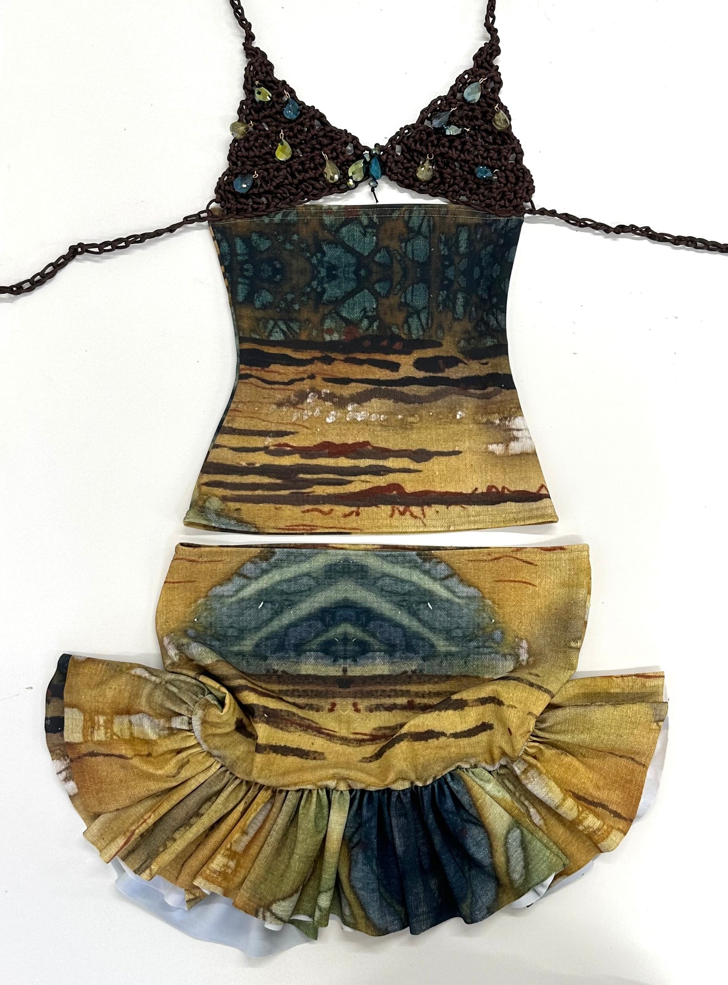 Sandscape Bejewelled Batik Top