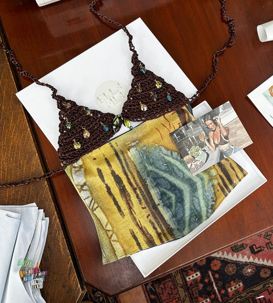 Sandscape Bejewelled Batik Top