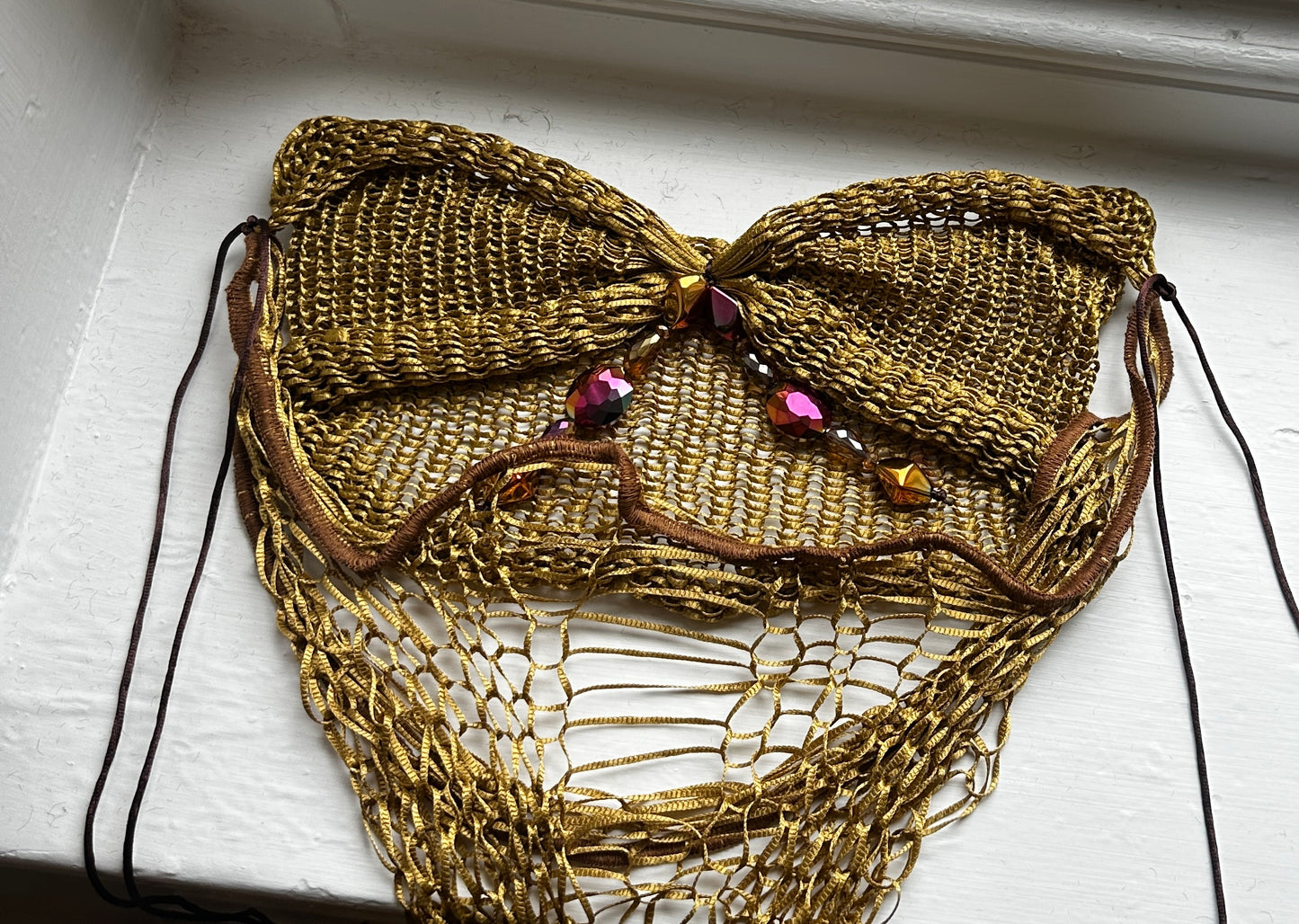 Satin Knit Top Gold